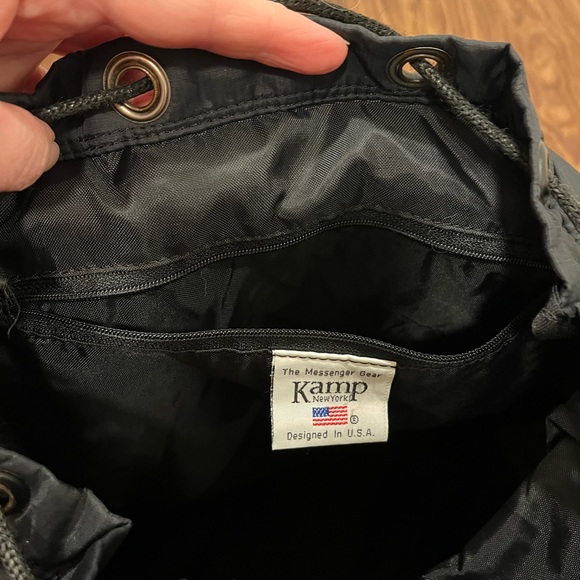 Kamp New York Black Nylon Backpack. - Picture 5 of 12